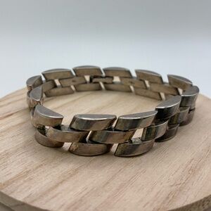 Sterling Silver heavy duty vintage bracelet